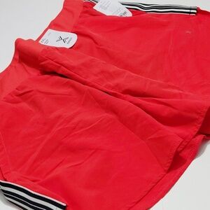 XERSION  Women's  Red Mid Rise   Running Shorts- XXL